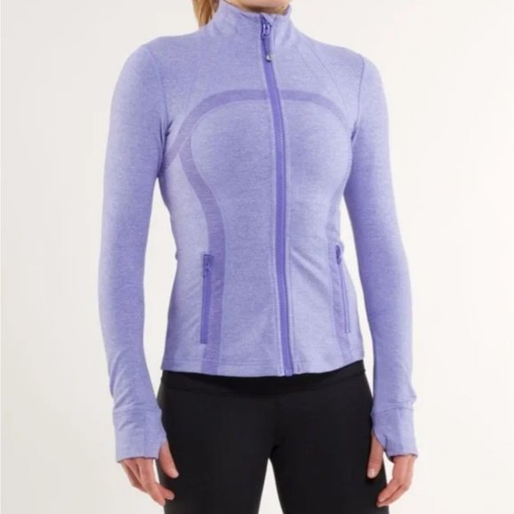 lululemon athletica Jackets & Blazers - Lululemon Define Jacket *Soft Mini Check Heathered Persian Purple Size 4